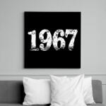 printfashion 1967 - Vászonkép - Fekete (6661763)