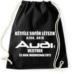 printfashion Kétféle Audi Sofőr - Sportzsák, Tornazsák - Fekete (1662013)