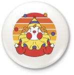 printfashion Bohóc - Kitűző, hűtőmágnes - Fehér (13012842)