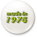 printfashion made-in-1975-green-grey - Kitűző, hűtőmágnes - Fehér (3076231)