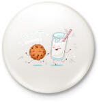 printfashion Legjobb barátok - Kitűző, hűtőmágnes - Fehér (4884902)