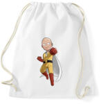 printfashion Saitama One Punch Man - Sportzsák, Tornazsák - Fehér (2273686)