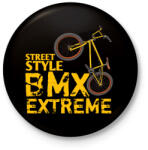 printfashion Bmx - Kitűző, hűtőmágnes - Fekete (4233343)