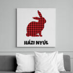 printfashion Házi nyúl - Vászonkép - Fehér (10464934)