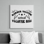 printfashion Vágjunk bele - Vászonkép - Fehér (9120486)