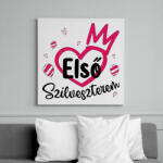 printfashion Első szilveszterem - Vászonkép - Fehér (10281351)