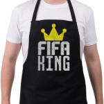 printfashion Fifa King - Kötény - Fekete (4930046)