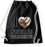printfashion I love Nutellás palacsinta - Sportzsák, Tornazsák - Fekete (10852398)