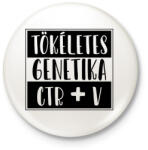 printfashion Tökéletes genetika Ctr+V - Kitűző, hűtőmágnes - Fehér (7275629)