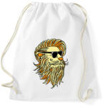 printfashion Cool Lion - Sportzsák, Tornazsák - Fehér (2017068)