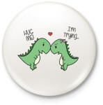 printfashion Hug me! - Kitűző, hűtőmágnes - Fehér (16051690)