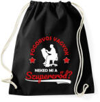 printfashion Fogorvos vagyok - Sportzsák, Tornazsák - Fekete (10351701)