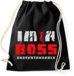 printfashion IM A BOSS - Sportzsák, Tornazsák - Fekete (7239087)