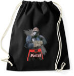 printfashion Gorilla thai box - Sportzsák, Tornazsák - Fekete (114759)
