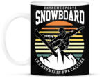 printfashion Snowboard extreme sport - Bögre - Fekete (10781108)