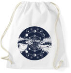 printfashion Michelangelo - Érintés az űrben - Sportzsák, Tornazsák - Fehér (6730145)