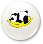 printfashion Panda pihen - Kitűző, hűtőmágnes - Fehér (12056127)