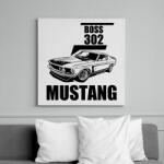 printfashion mustang boss 302 - Vászonkép - Fehér (13396557)