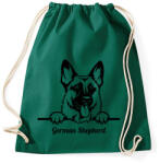 printfashion German Shepherd - Sportzsák, Tornazsák - Sötétzöld (5119390)