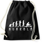 printfashion Burkoló evolúció - Sportzsák, Tornazsák - Fekete (14700169)