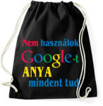 printfashion Anya mindent tud - Sportzsák, Tornazsák - Fekete (2411743)