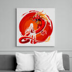 printfashion Dragon - Vászonkép - Fehér (15101571)