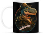 printfashion Nagypapaszaurusz T-REX Grandpasaurus - Bögre - Fekete (12473300)