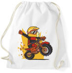 printfashion Motorozás - Sportzsák, Tornazsák - Fehér (15683700)