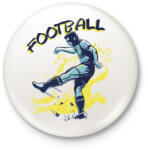 printfashion Football sport - Kitűző, hűtőmágnes - Fehér (5607085)