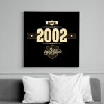 printfashion born-in-2002-cream-choco - Vászonkép - Fekete (6644837)