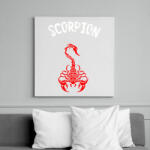 printfashion red scorpion - Vászonkép - Fehér (6627939)