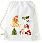 printfashion Retro télapó - Sportzsák, Tornazsák - Fehér (14614311)