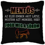 printfashion Az első ember akit látsz - Párnahuzat, Díszpárnahuzat - Fekete (9126034)