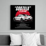 printfashion Nissan GTR R35 Nismo - Vászonkép - Fekete (7051949)