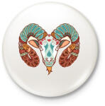 printfashion Színes Kos horoszkóp - Kitűző, hűtőmágnes - Fehér (3081294)