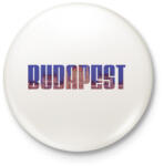 printfashion Budapest - Kitűző, hűtőmágnes - Fehér (13188864)