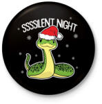 printfashion Ssssilent night - Kitűző, hűtőmágnes - Fekete (9479990)