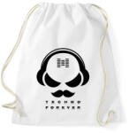 printfashion Techno forever - DJ - Sportzsák, Tornazsák - Fehér (6580321)