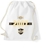 printfashion born-in-2007-cream-choco - Sportzsák, Tornazsák - Fehér (634737)