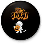 printfashion Stay Spooky Halloween-i Múmia - Kitűző, hűtőmágnes - Fekete (14391873)