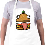 printfashion Durr burger - Fortnite - Kötény - Fehér (4913677)