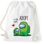 printfashion Among us adopt a mini crewmate - Sportzsák, Tornazsák - Fehér (4145641)