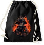 printfashion Tűzoltó - Lánglovag - Sportzsák, Tornazsák - Fekete (13516997)