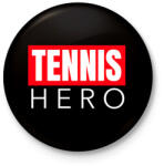 printfashion TENNIS HERO - Kitűző, hűtőmágnes - Fekete (11510269)
