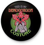 printfashion Demogorgon costume - Kitűző, hűtőmágnes - Fekete (14533790)