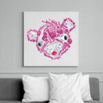 printfashion Fortnite gun's - Vászonkép - Fehér (6629114)