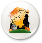 printfashion Halloween-i borzongás - Kitűző, hűtőmágnes - Fehér (13929371)