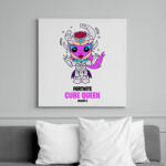 printfashion Cube Queen - Fortnite Season 8 - Vászonkép - Fehér (6639506)