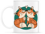 printfashion Róka pár - Bögre - Fehér (8409977)