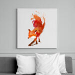 printfashion Vulpes vulpes - Vászonkép - Fehér (6621287)